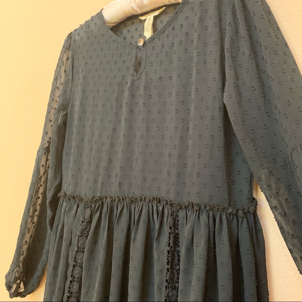 Maltida Jane Black NOSTALGIA Sheer Dot Lace Dress - Picture 6 of 16